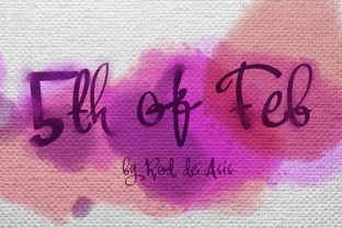 5th of Feb Font for Editorial Design