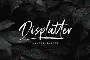 Displatter: A Bold Handwritten Font for Web Design