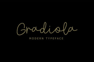 Gradiola: A Handwritten Font for Creative Makers