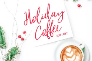 Holiday Coffee Font for Web Design