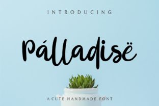 Palladise: A Handwritten Font for Creative Projects