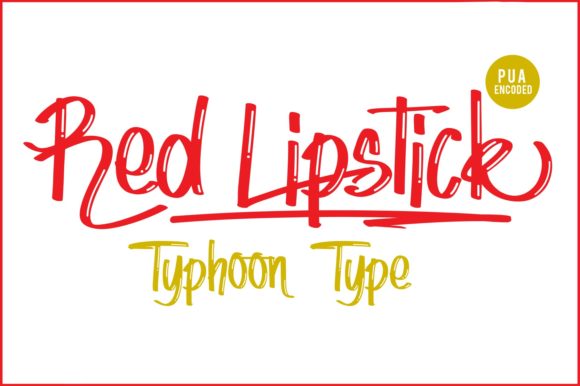 Red Lipstick Font: Bold and Beautiful