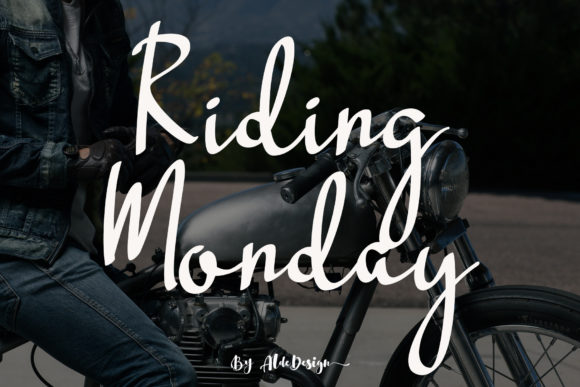 Riding Monday Font: Elegant Script for Editorial Design