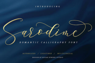 Sarodime: Romantic Calligraphy Font