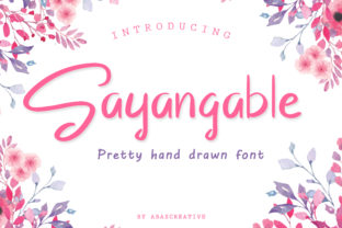 Sayangable Font: Modern Script for Web Design