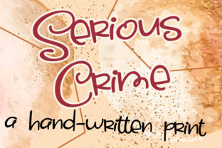Serious Crime Font for Web Design