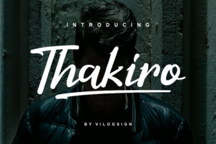 Thakiro: A Modern Script Font for Creative Projects