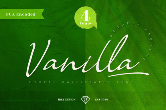 Vanilla Family: A Modern Script Font for Web Design