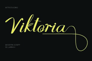 Viktoria: A Modern Script Font for Web Design